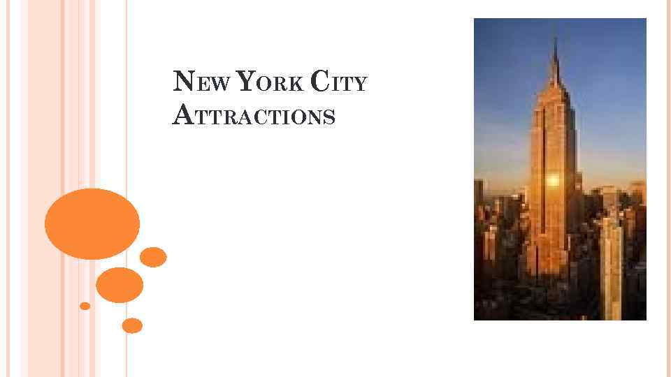 NEW YORK CITY ATTRACTIONS 