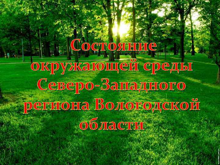  Состояние окружающей среды Северо-Западного региона Вологодской области 