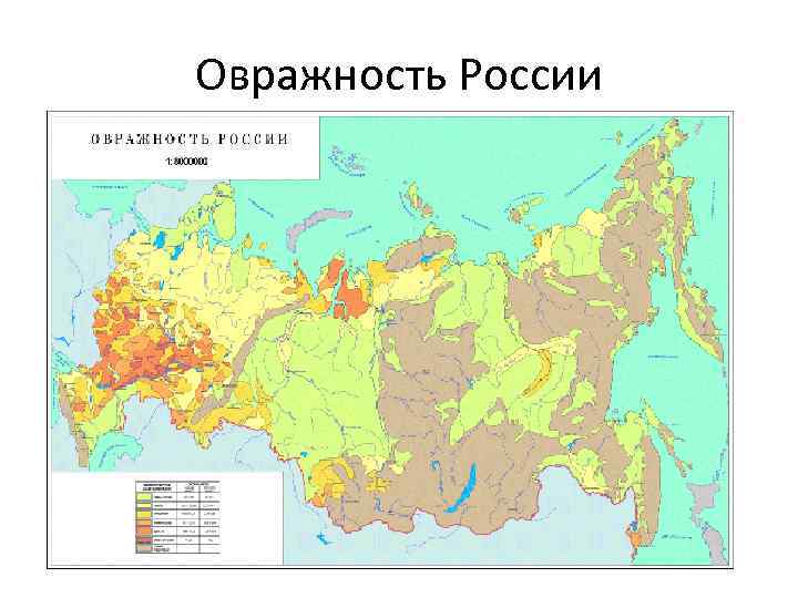 Овражность России 