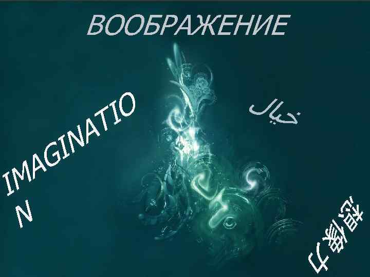 ВООБРАЖЕНИЕ IO T 想 力 像 A IM N A IN G ﺧﻴﺎﻝ 