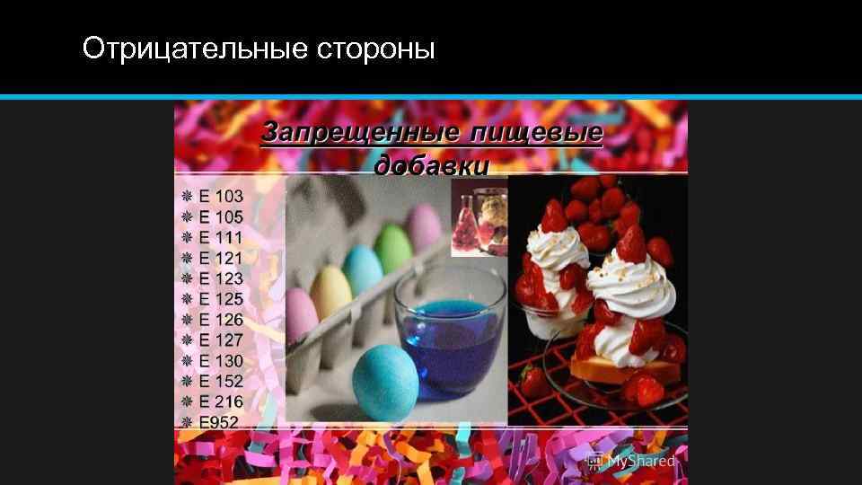 Отрицательные стороны 