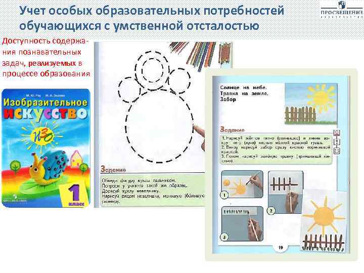 Учет особых образовательных потребностей обучающихся с умственной отсталостью Доступность содержания познавательных задач, реализуемых в