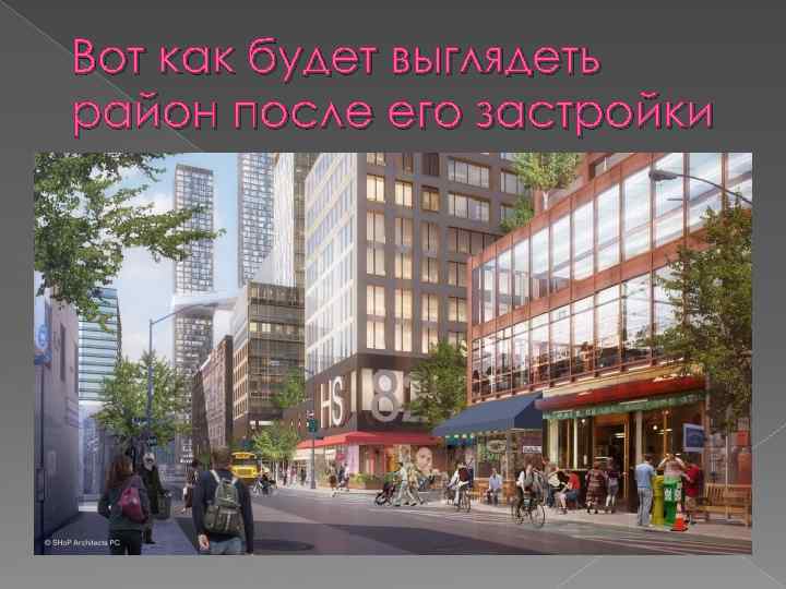 Вот как будет выглядеть район после его застройки 