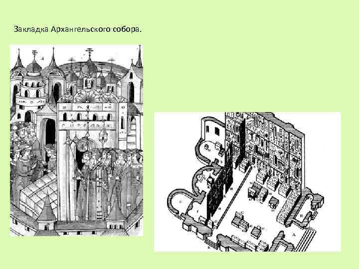 Закладка Архангельского собора. 