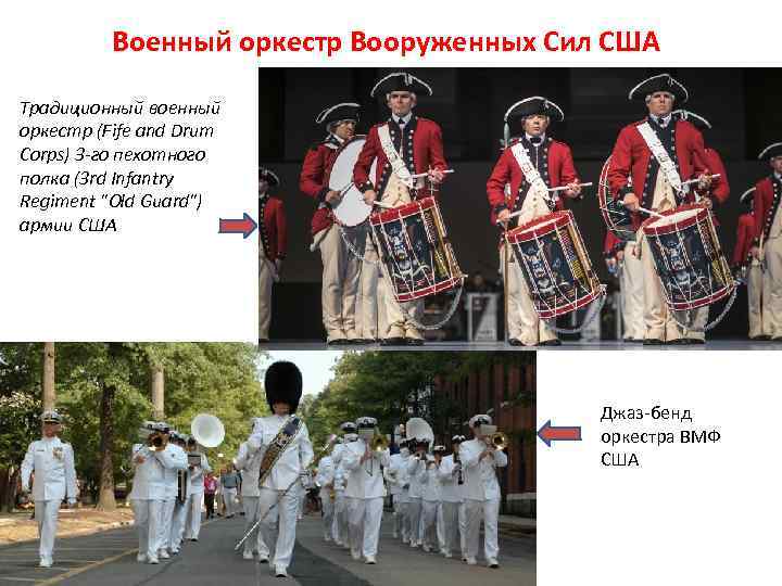 Военный оркестр Вооруженных Сил США Традиционный военный оркестр (Fife and Drum Corps) 3 -го