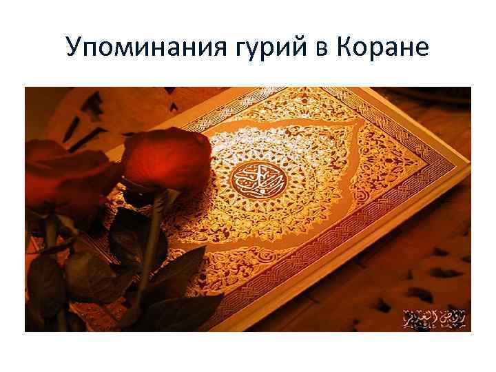 Упоминания гурий в Коране 