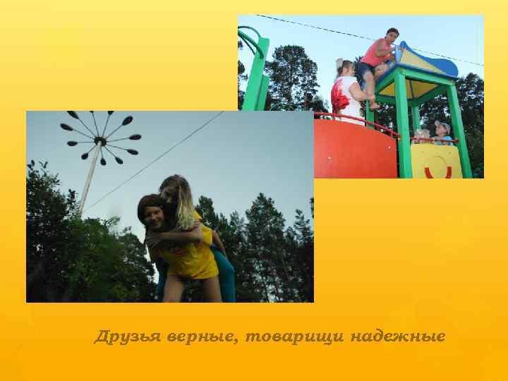 Друзья верные, товарищи надежные 