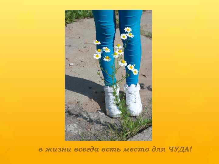 в жизни всегда есть место для ЧУДА! 
