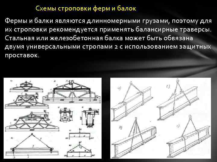 Схема складирования ферм жб