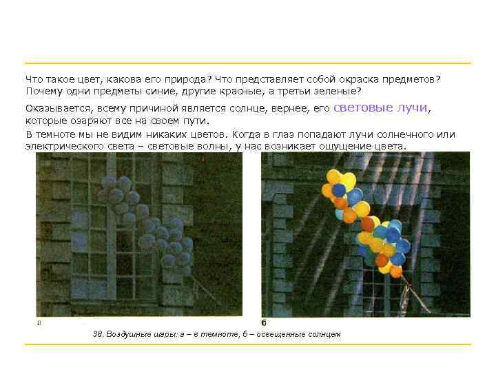 Что такое цвет, какова его природа? Что представляет собой окраска предметов? Почему одни предметы