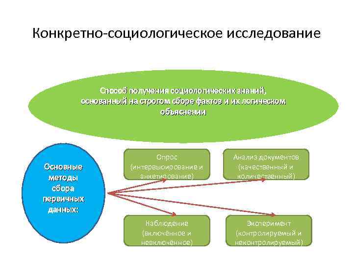 Общая схема установления социальных фактов роль гипотезы в социологическом исследовании