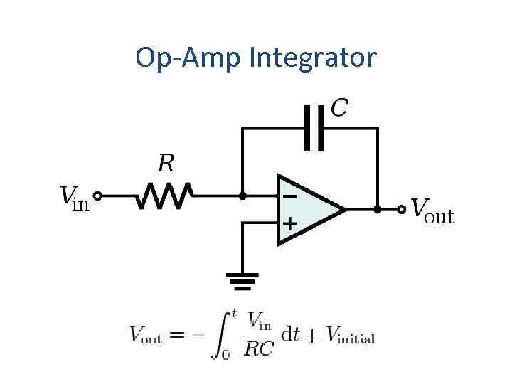 op amp non investing integrator amplifier