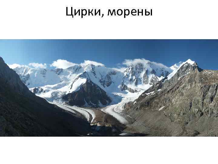 Цирки, морены 