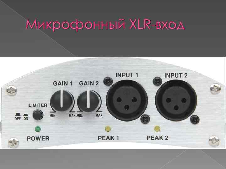 Микрофонный XLR-вход 