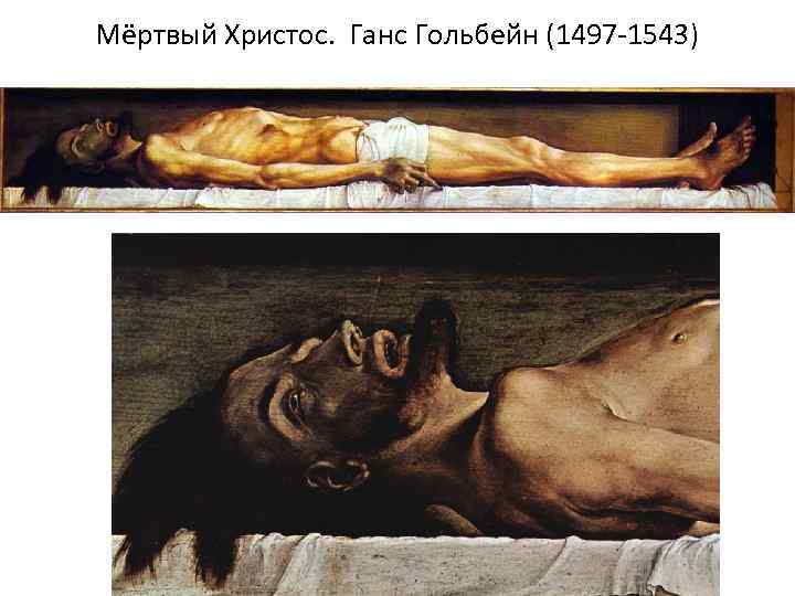 Мёртвый Христос. Ганс Гольбейн (1497 -1543) 