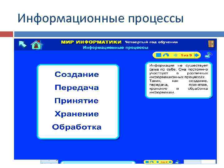 Информационные процессы 