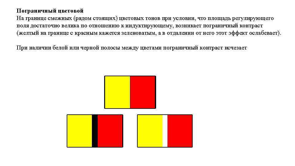 Что в рисунке называется пограничным краевым контрастом