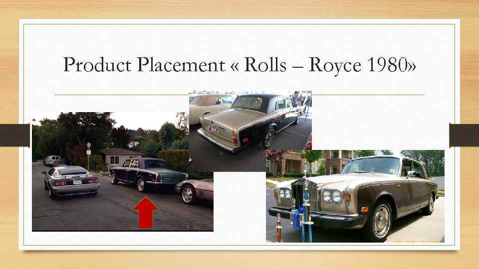 Product Placement « Rolls – Royce 1980» 