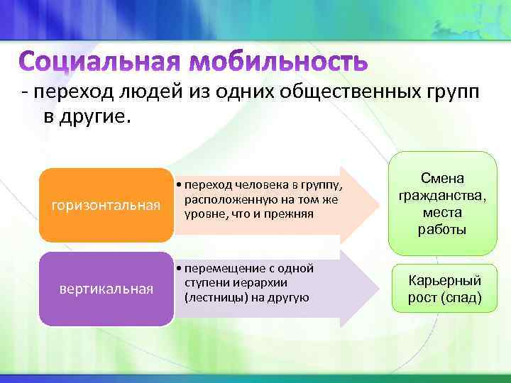 Разделение общества на группы проект