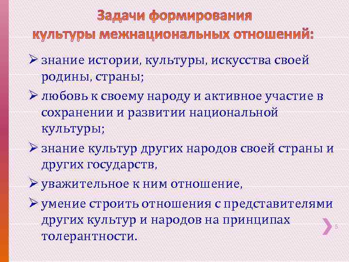 Ø знание истории, культуры, искусства своей родины, страны; Ø любовь к своему народу и