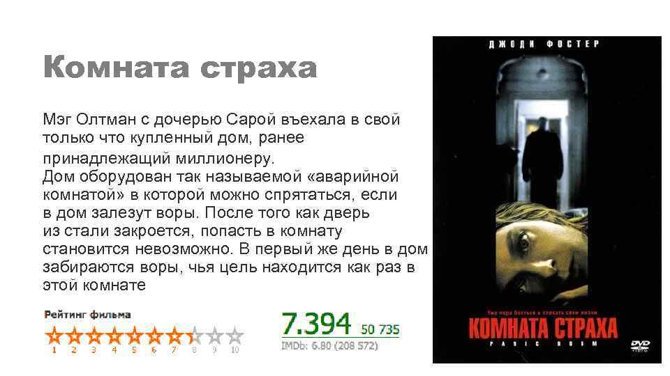 Комната страха Мэг Олтман с дочерью Сарой въехала в свой только что купленный дом,