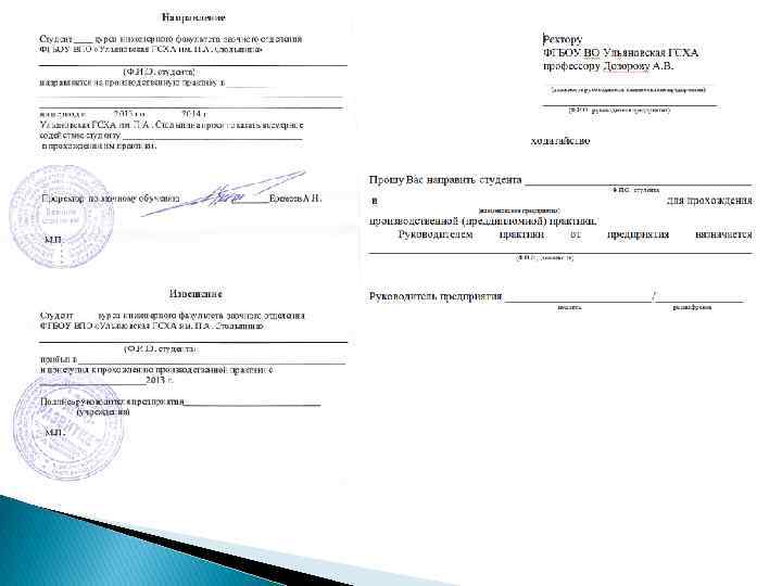 Справка для прохождения практики для студентов образец