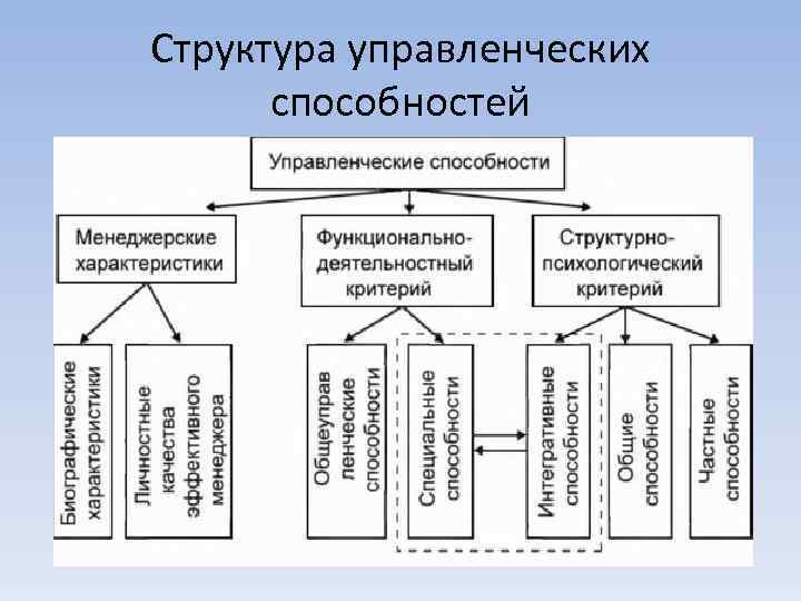 Структура управленческих способностей 