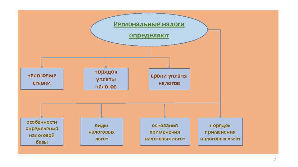 Региональные налоги определяют налоговые ставки особенности определения налоговой базы порядок уплаты налогов виды налоговых