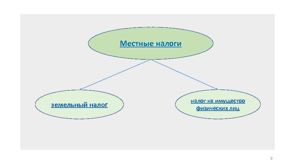 Местные налоги земельный налог на имущество физических лиц 9 