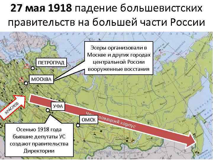 27 мая 1918 падение большевистских 27 мая 1918 правительств на большей части России ПЕТРОГРАД