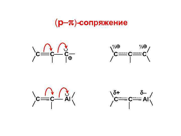 (p– )-сопряжение С C С С ½ С С + C Al ½ С