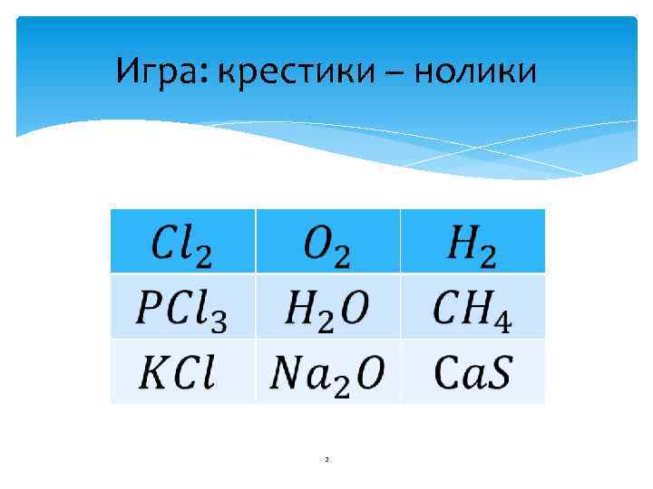 Игра: крестики – нолики 2 