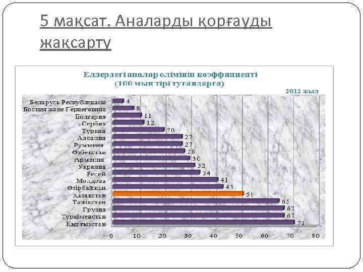 5 мақсат. Аналарды қорғауды жақсарту 