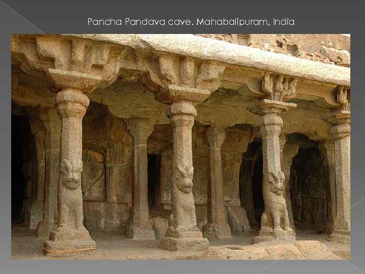 Pancha Pandava cave. Mahabalipuram, India 