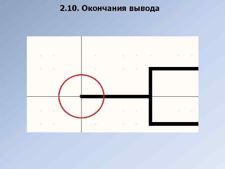 2. 10. Окончания вывода 