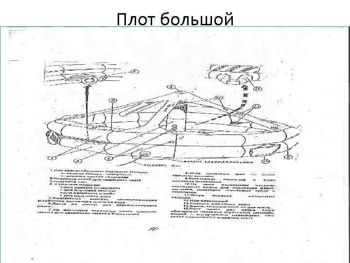 Плот большой 