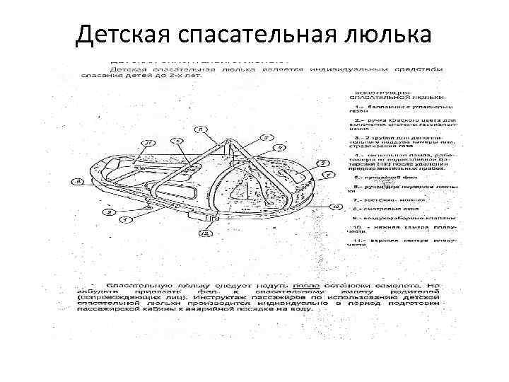 Детская спасательная люлька 