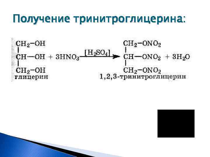 Составьте схему получения тринитроглицерина из жира над стрелками переходов