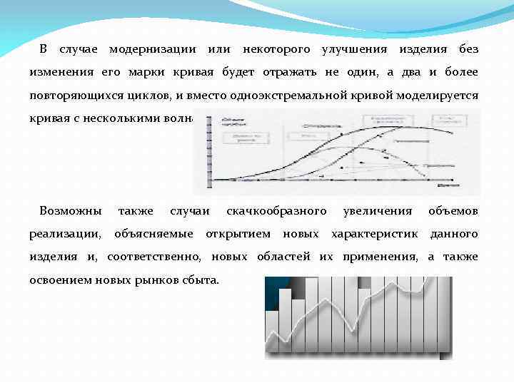 В случае модернизации или некоторого улучшения изделия без изменения его марки кривая будет отражать