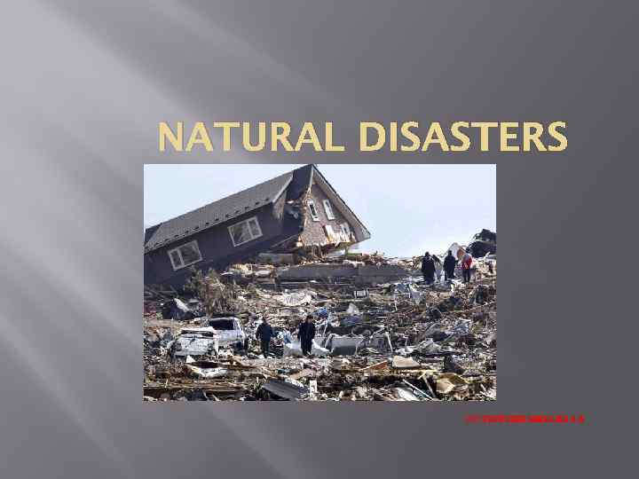 NATURAL DISASTERS DID ТЕРЁХИН МИХАИЛ 8 -Б 