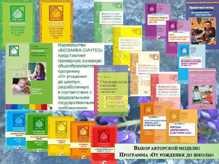 ВЫБОР АВТОРСКОЙ МОДЕЛИ: ПРОГРАММА «ОТ РОЖДЕНИЯ ДО ШКОЛЫ» 