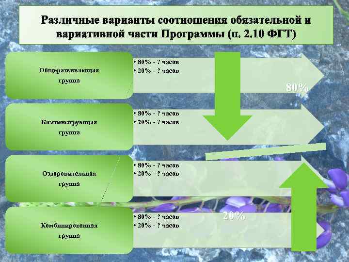 Соотношение обязательной части программы. Соотношения обязательной части и вариативной. Варианты соотношения соглашений. Соотношения вариативной и общей программы ДОУ. Соотношение в учебном плане обязательной и вариативной части в школе.