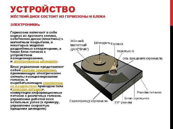 Утилиты обслуживания жестких магнитных дисков и оптических дисков презентация