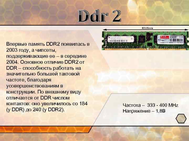 Ddr 2 Впервые память DDR 2 появилась в 2003 году, а чипсеты, поддерживающие ее