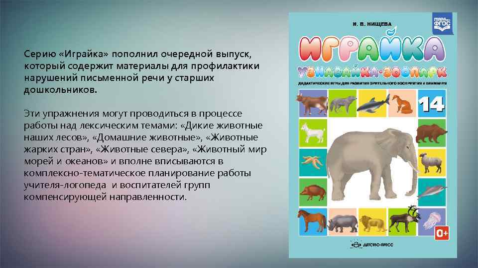Серию «Играйка» пополнил очередной выпуск, который содержит материалы для профилактики нарушений письменной речи у