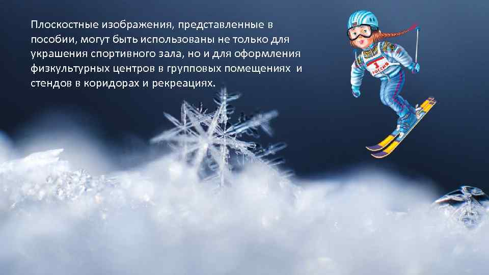 Плоскостные изображения, представленные в пособии, могут быть использованы не только для украшения спортивного зала,
