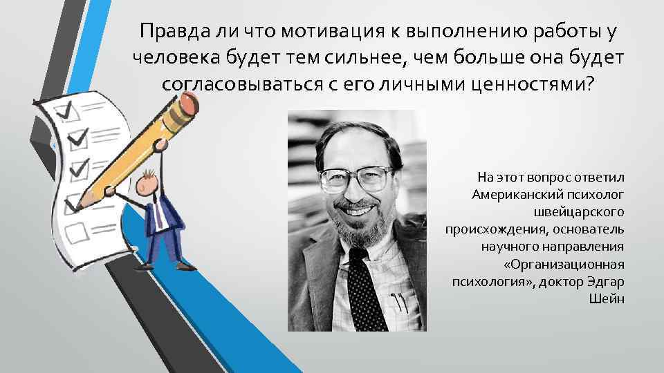 Правда ли что мотивация к выполнению работы у человека будет тем сильнее, чем больше