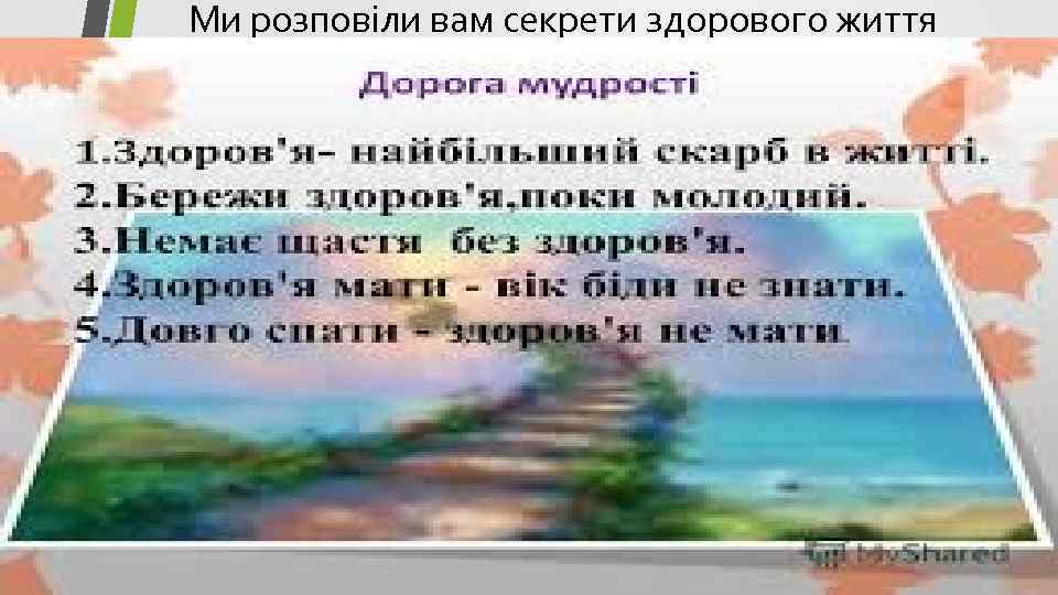 Ми розповіли вам секрети здорового життя 