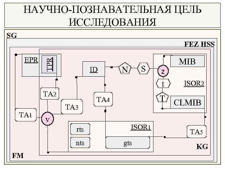 НАУЧНО-ПОЗНАВАТЕЛЬНАЯ ЦЕЛЬ ИССЛЕДОВАНИЯ SG EPR TPR FEZ HSS ID TA 2 TA 1 TA