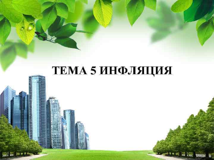 ТЕМА 5 ИНФЛЯЦИЯ L/O/G/O 